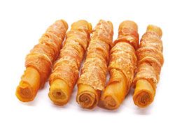 Chicken Wrap Smoked Porkhide Twist Stick PL3013